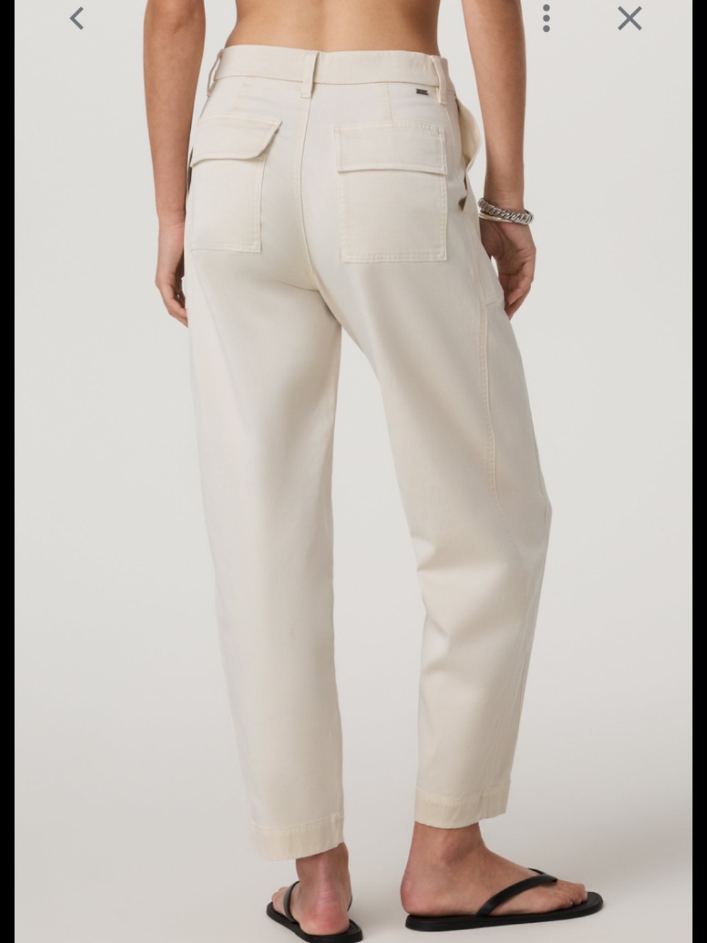 Vuori NWOT Anza Twill Structured Barrel Leg Pant VW4310 Natural Women’s Size Med - Picture 15 of 15